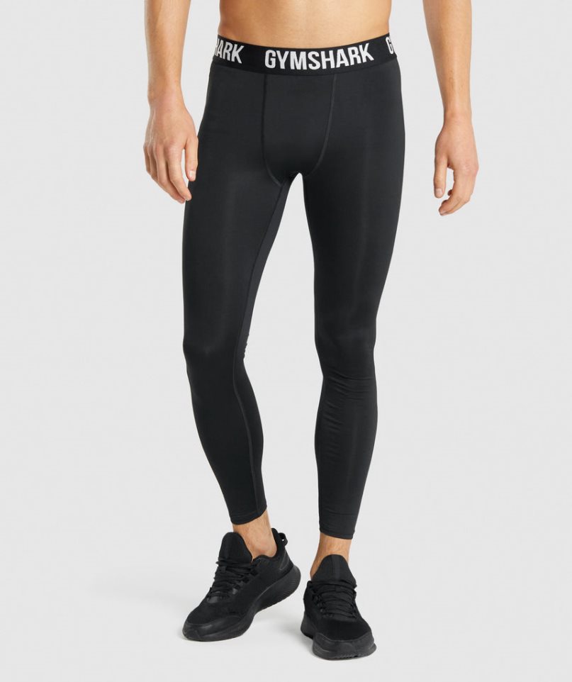 Men\'s Gymshark Element Baselayer Leggings Black | CA 0658D3